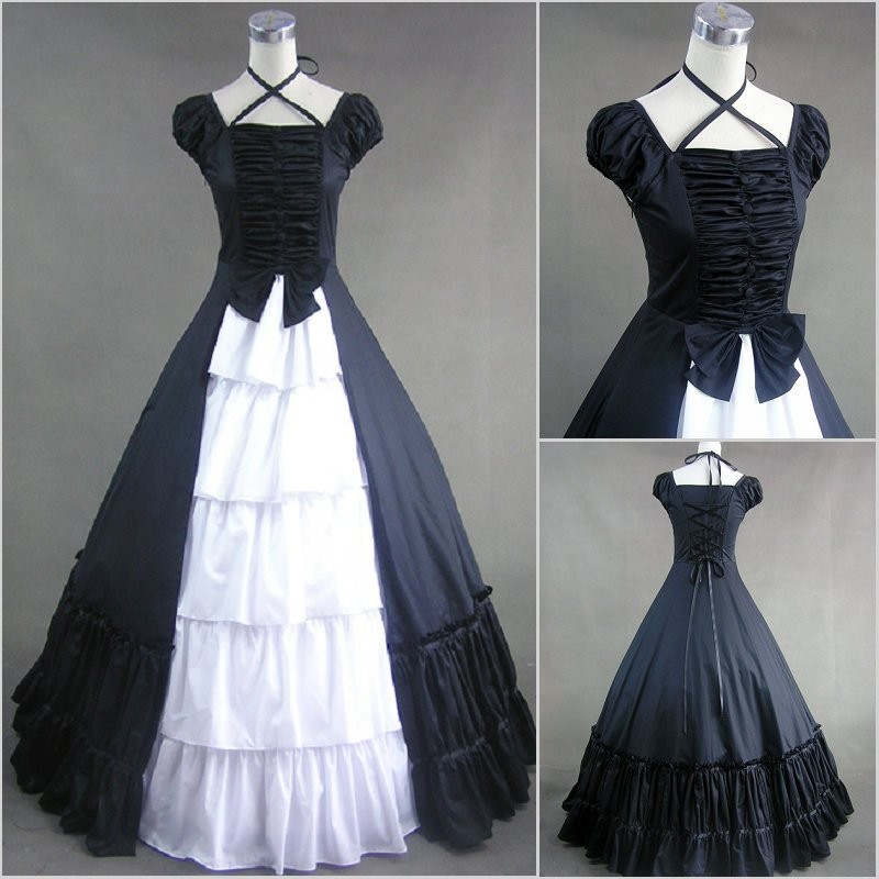 Adult Costume Blue Gothic Lolita Ball Dress - Click Image to Close